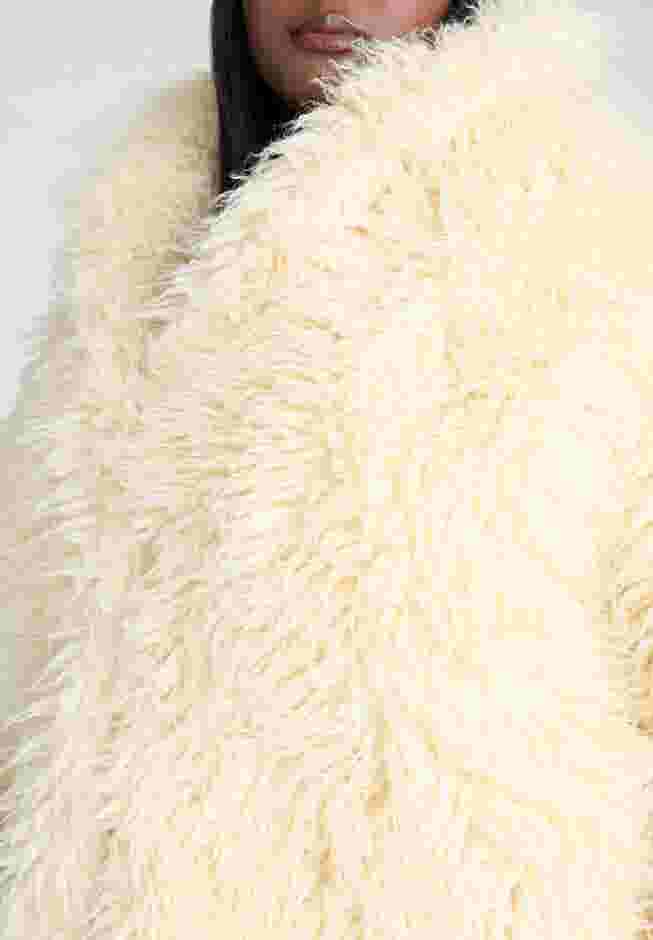 Textural Faux Fur Coat image number 4