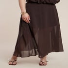 Semi-Sheer Chiffon Circle Skirt image number null