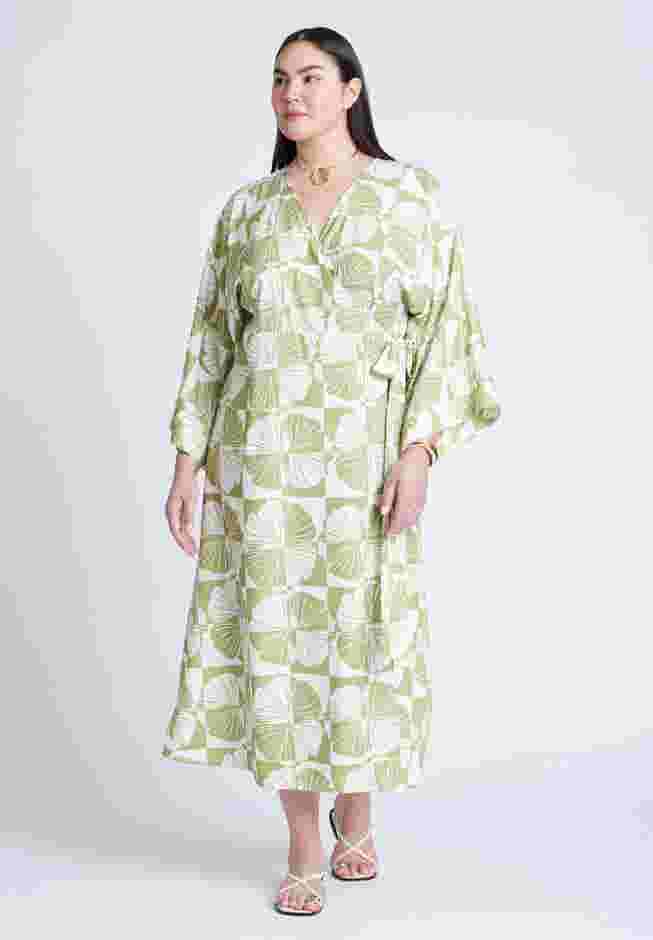Kimono Sleeve Maxi Wrap Dress image number 0