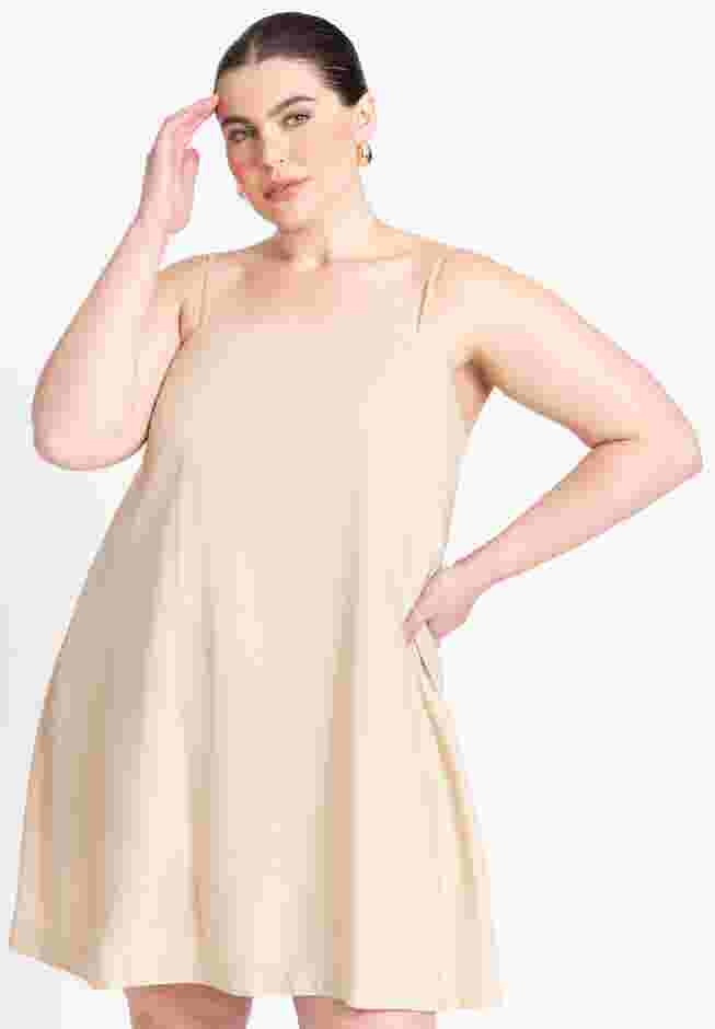 Relaxed Square Neck Mini Dress image number 2