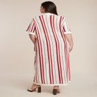 Striped Crochet Duster image number null