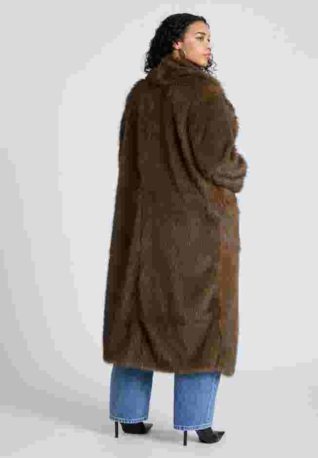 Long Faux Fur Coat image number 1