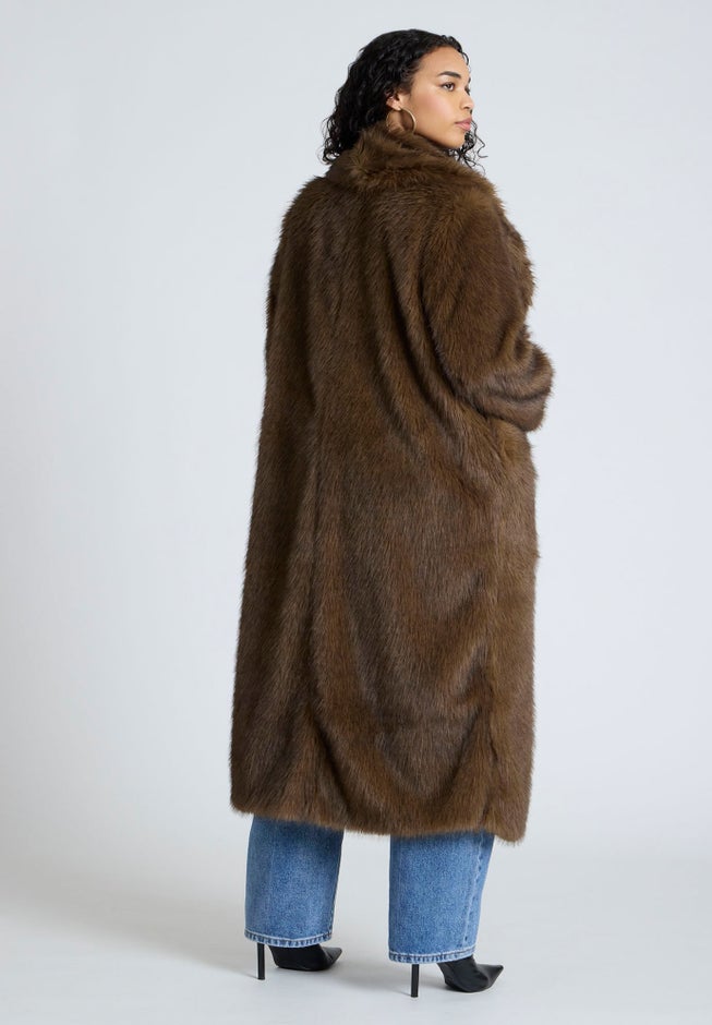Long Faux Fur Coat image number 1