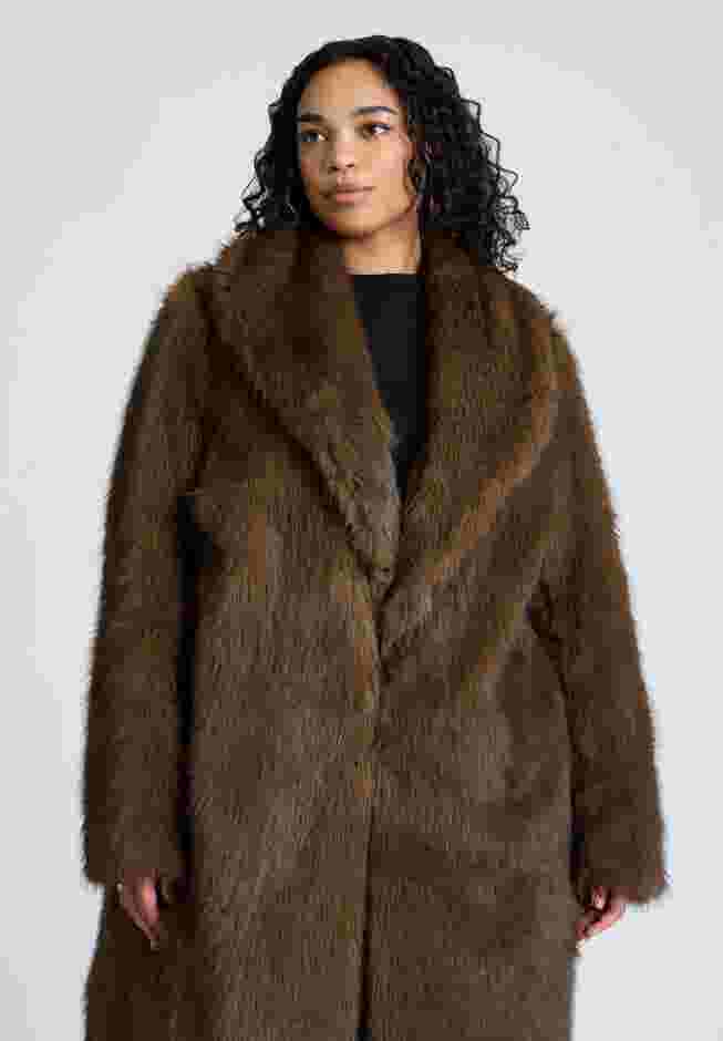 Long Faux Fur Coat image number 2