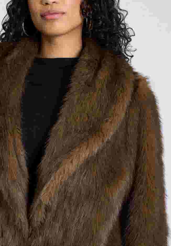 Long Faux Fur Coat image number 3