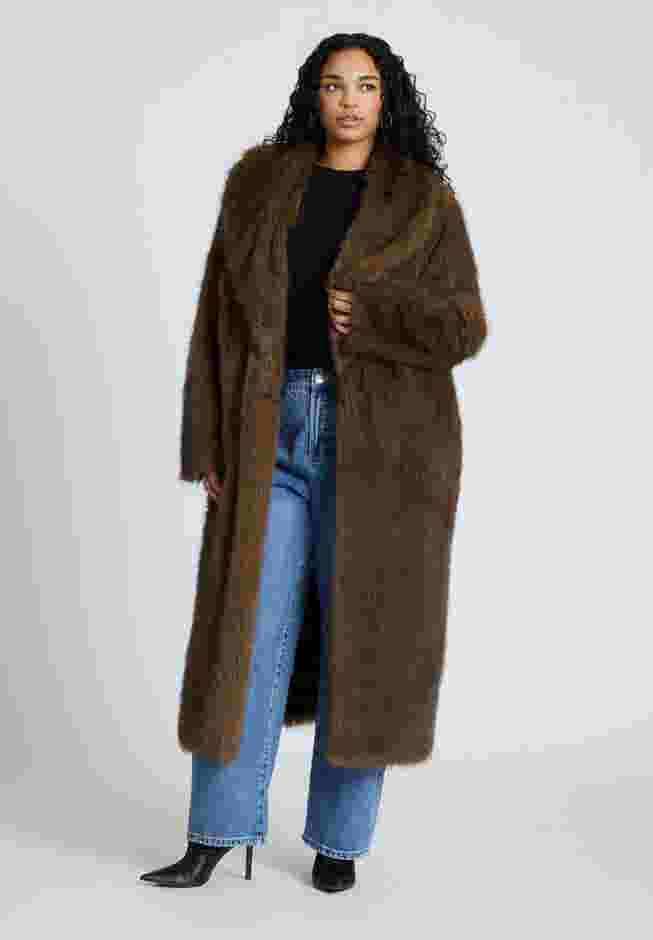 Long Faux Fur Coat image number 0