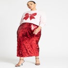 Bow Intarsia Sweater image number null