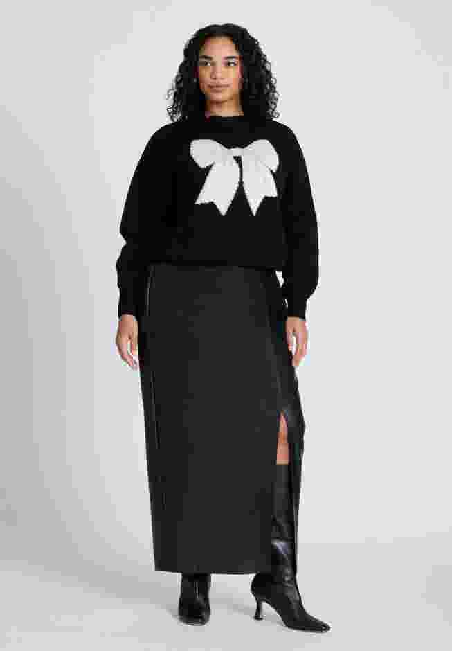 Bow Intarsia Sweater image number 2