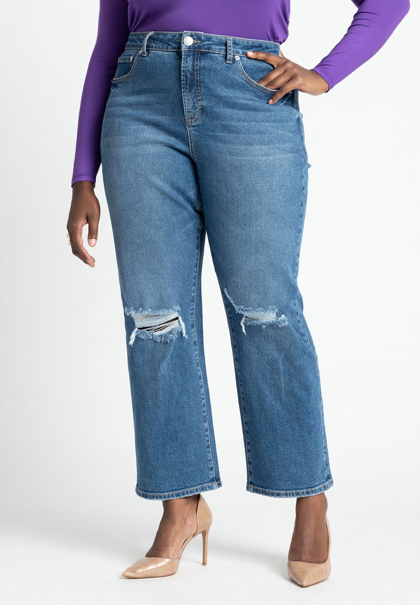 The Naomi Comfort Stretch Straight Leg Jean image number 1