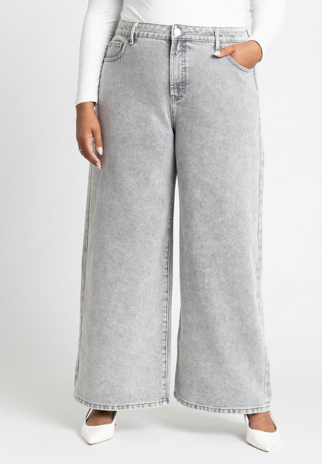 The Yvette Rigid Wide Leg Jean image number 1