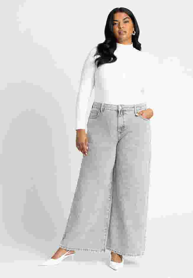 The Yvette Rigid Wide Leg Jean image number 0
