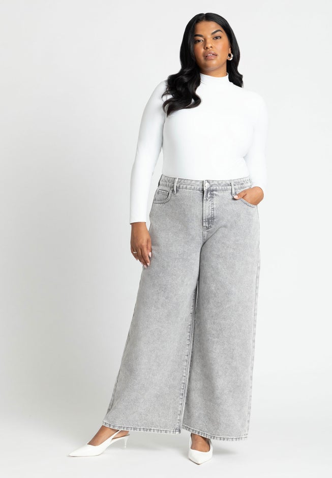 The Yvette Rigid Wide Leg Jean image number 0