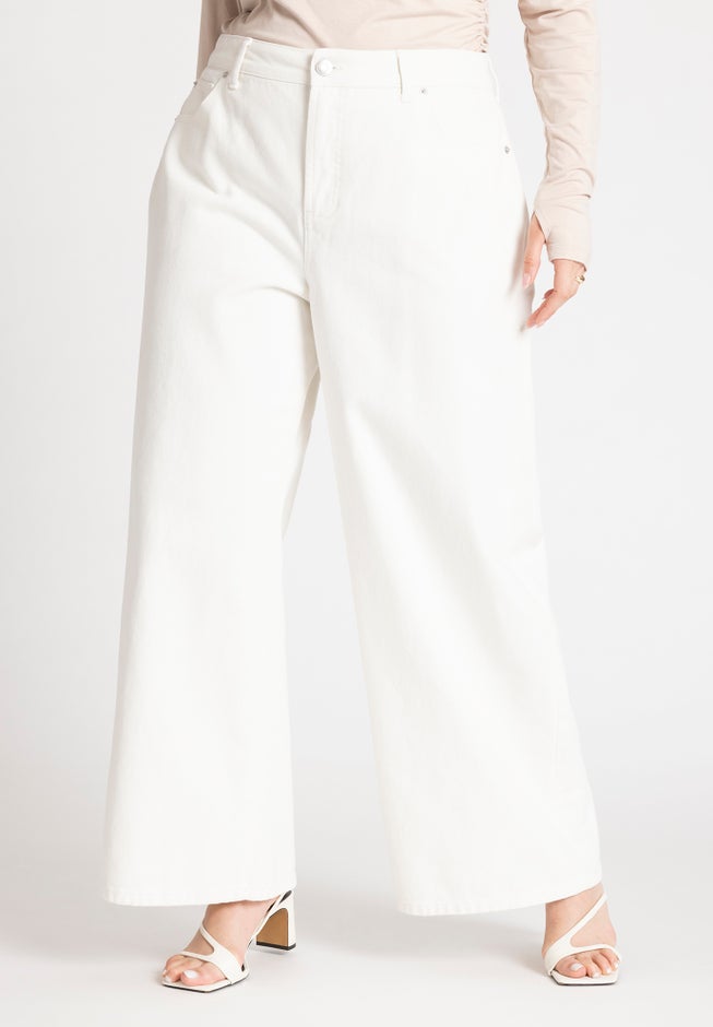 The Yvette Rigid Wide Leg Jean image number 2