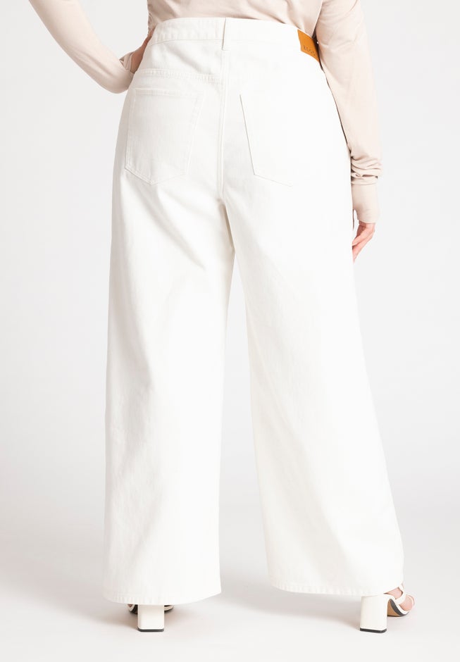 The Yvette Rigid Wide Leg Jean image number 3