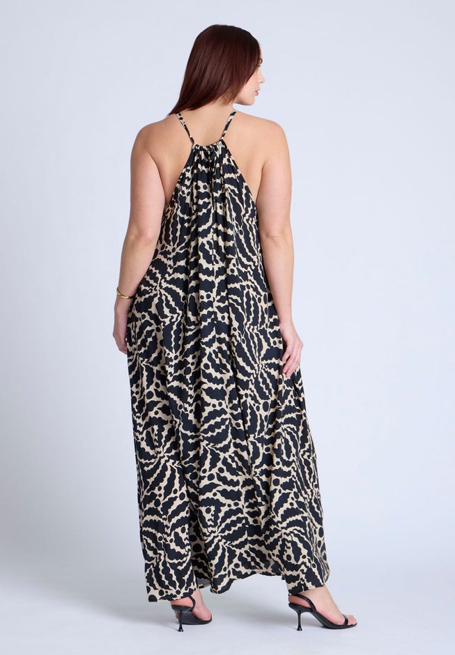 Hardware Detail Trapeze Maxi Dress image number null