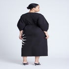 Twist Detail Printed Column Dress image number null