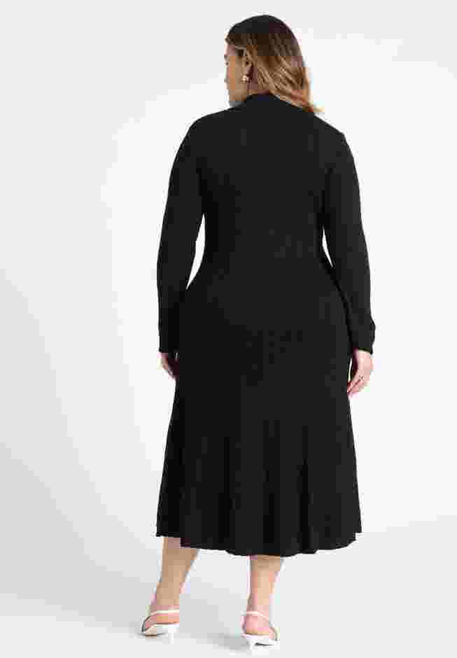 Pocket Detail Midi Dress With Collar image number 1