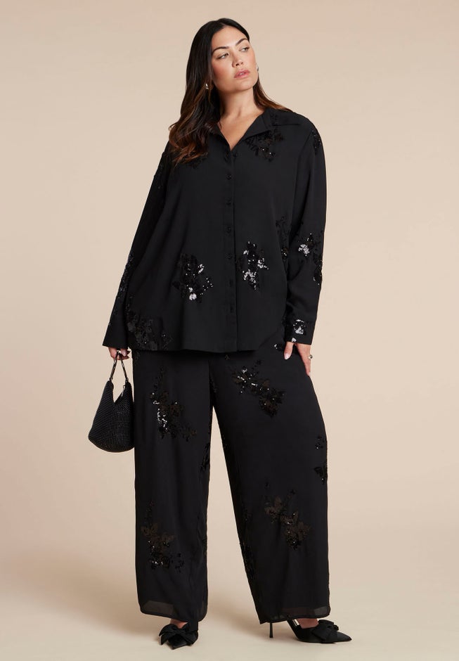 Oversized Embellished Top image number 2