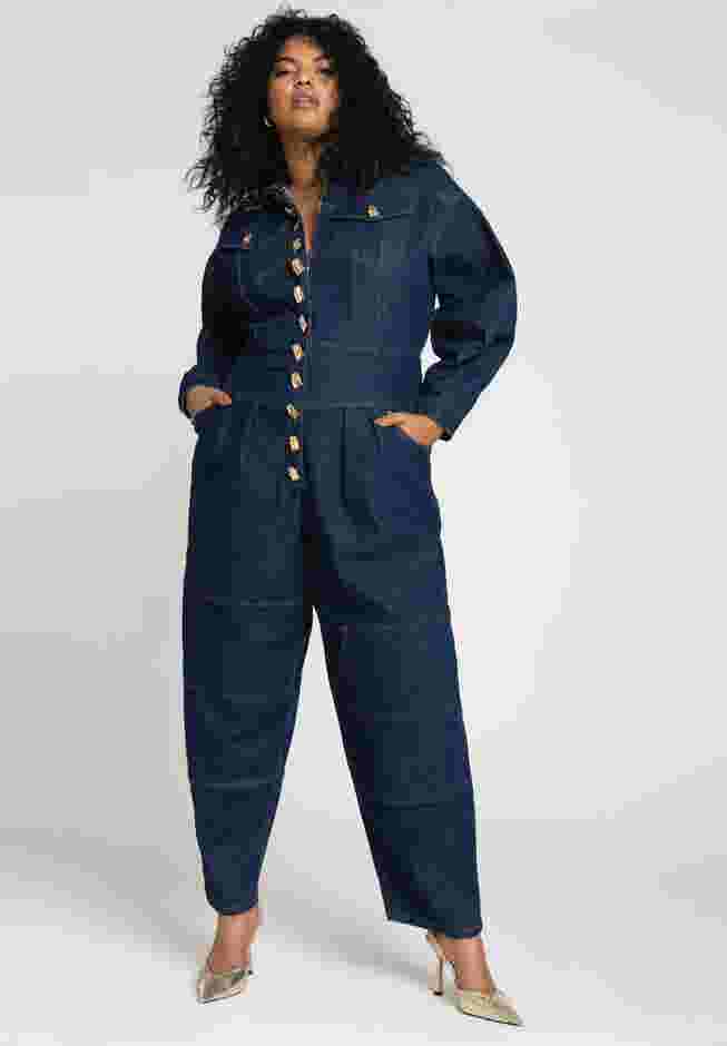 Gold Hardware Denim Jumpsuit image number 0