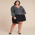 Crystal Bow Cardigan image number null