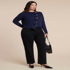 Pleated Cardigan image number null