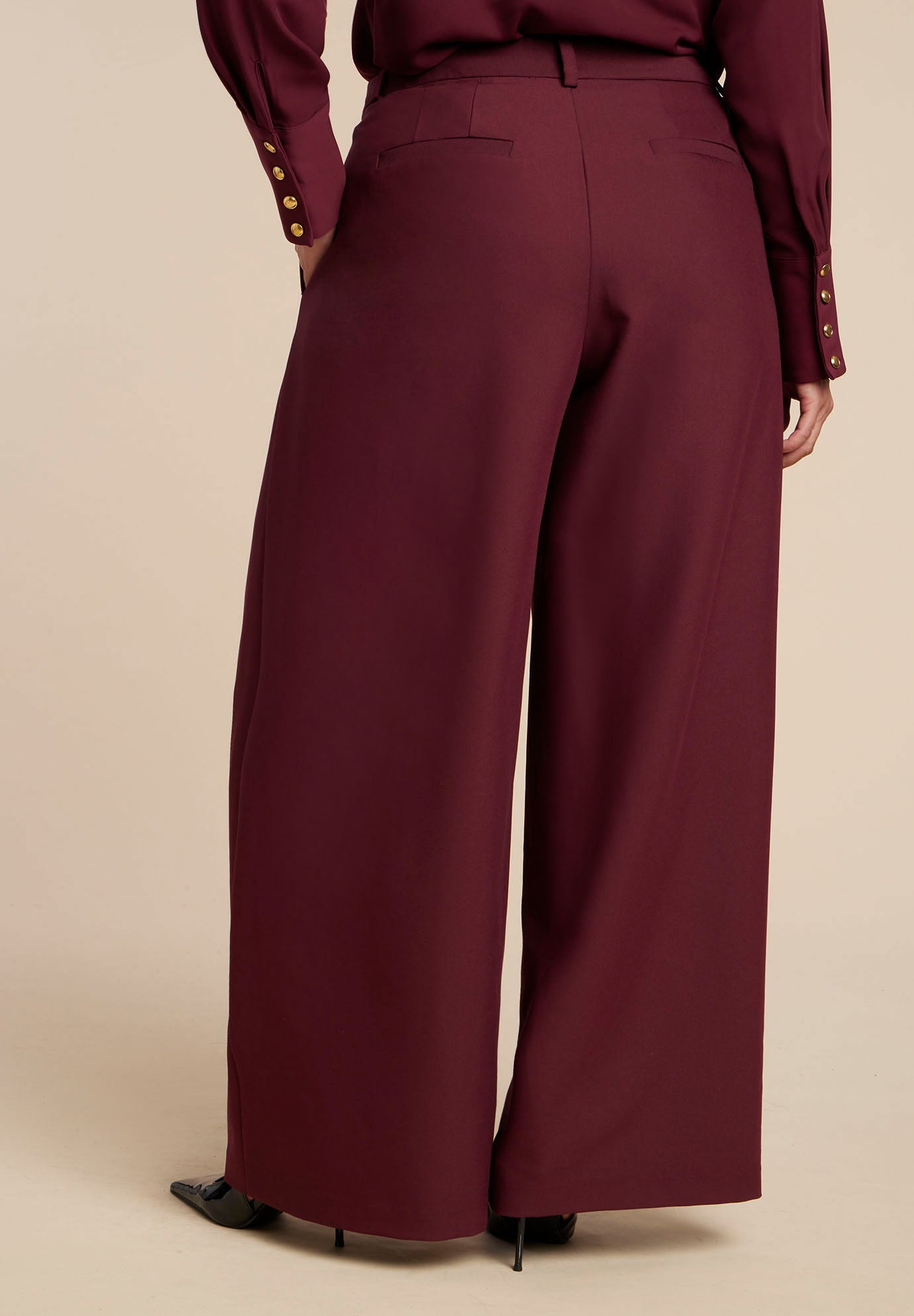 Pleat Detail Trouser With Long Belt image number 3