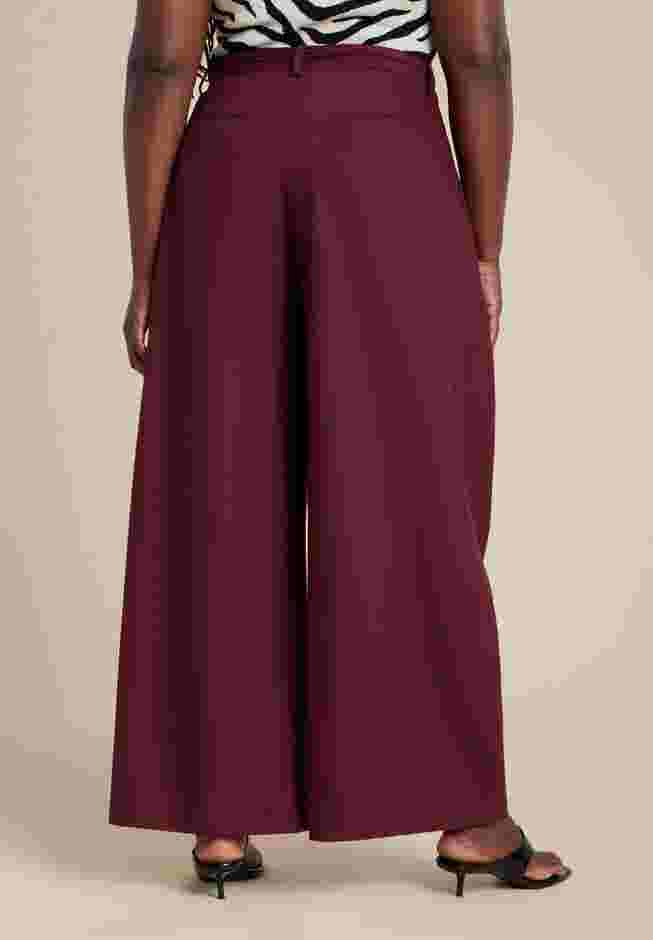 Pleat Detail Trouser With Long Belt image number 3