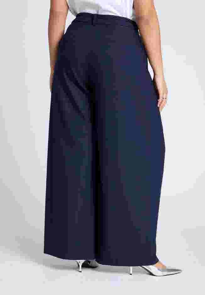 Pleat Detail Trouser With Long Belt image number 2