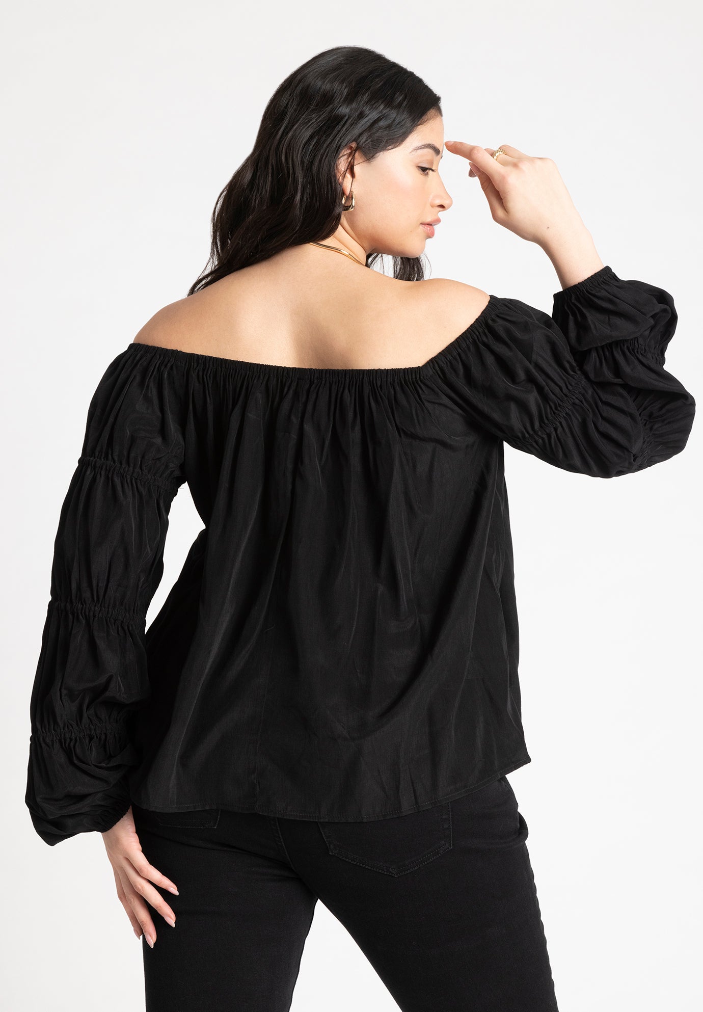 Off The Shoulder Detail Blouse image number 2