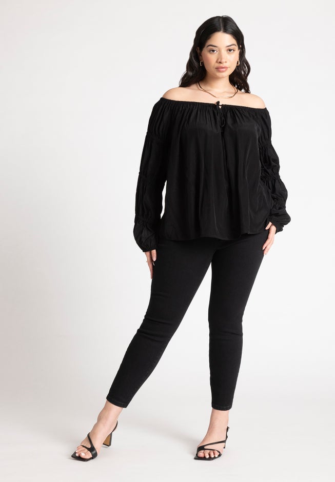 Off The Shoulder Detail Blouse image number 3