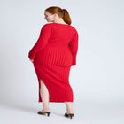 Wide Sleeve Maxi Sweater Dress image number null