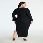 Wide Sleeve Maxi Sweater Dress image number null