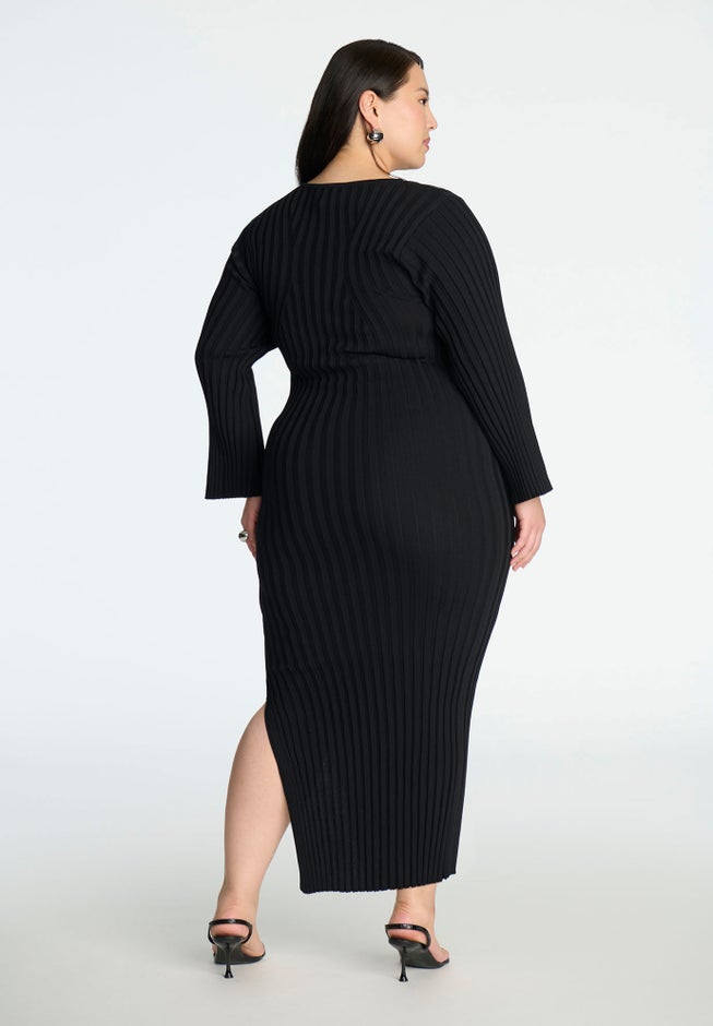 Wide Sleeve Maxi Sweater Dress image number 1