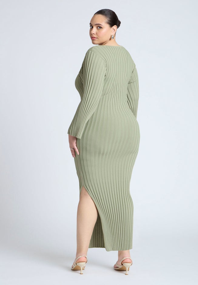Wide Sleeve Maxi Sweater Dress image number 1