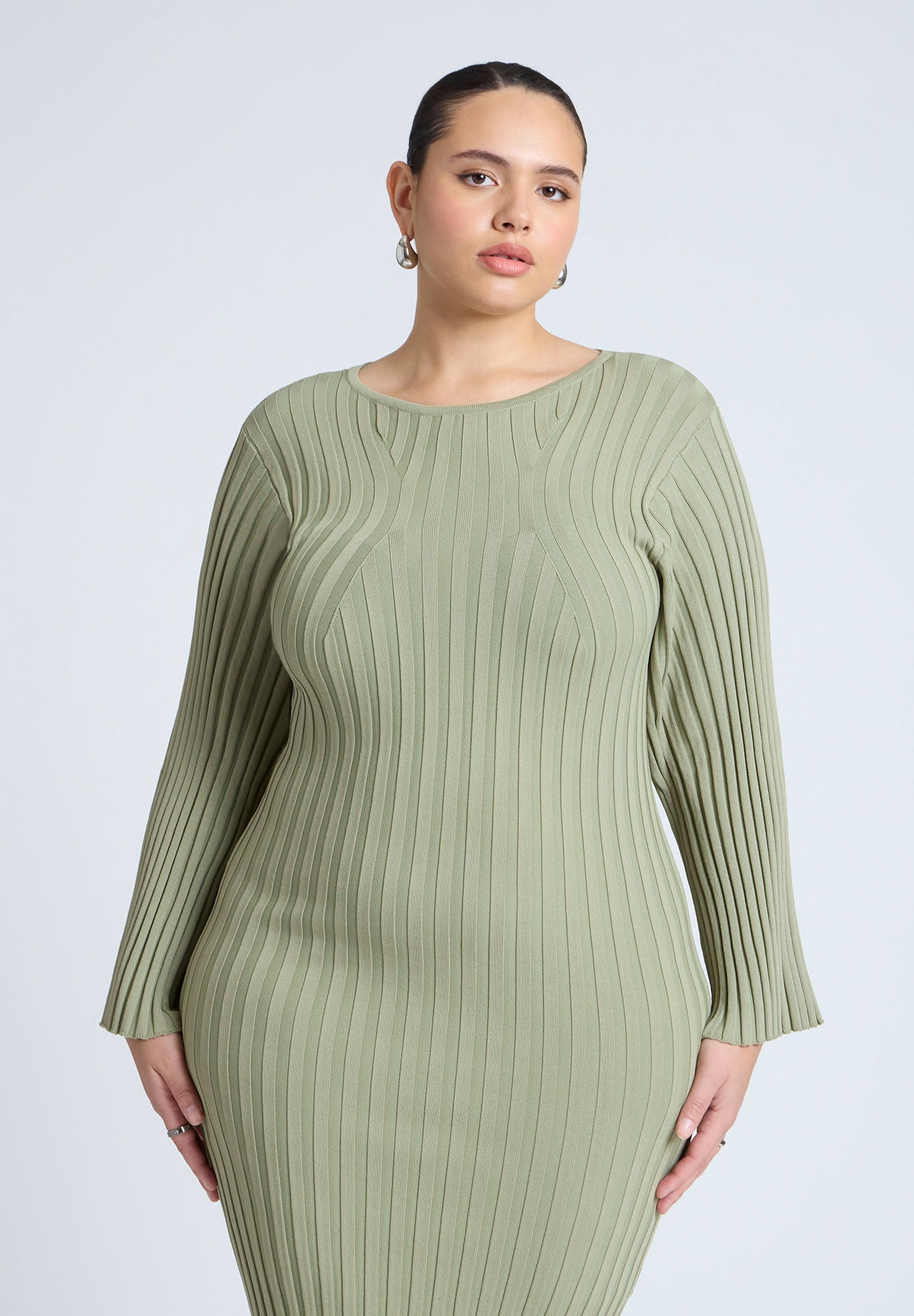 Wide Sleeve Maxi Sweater Dress image number 2