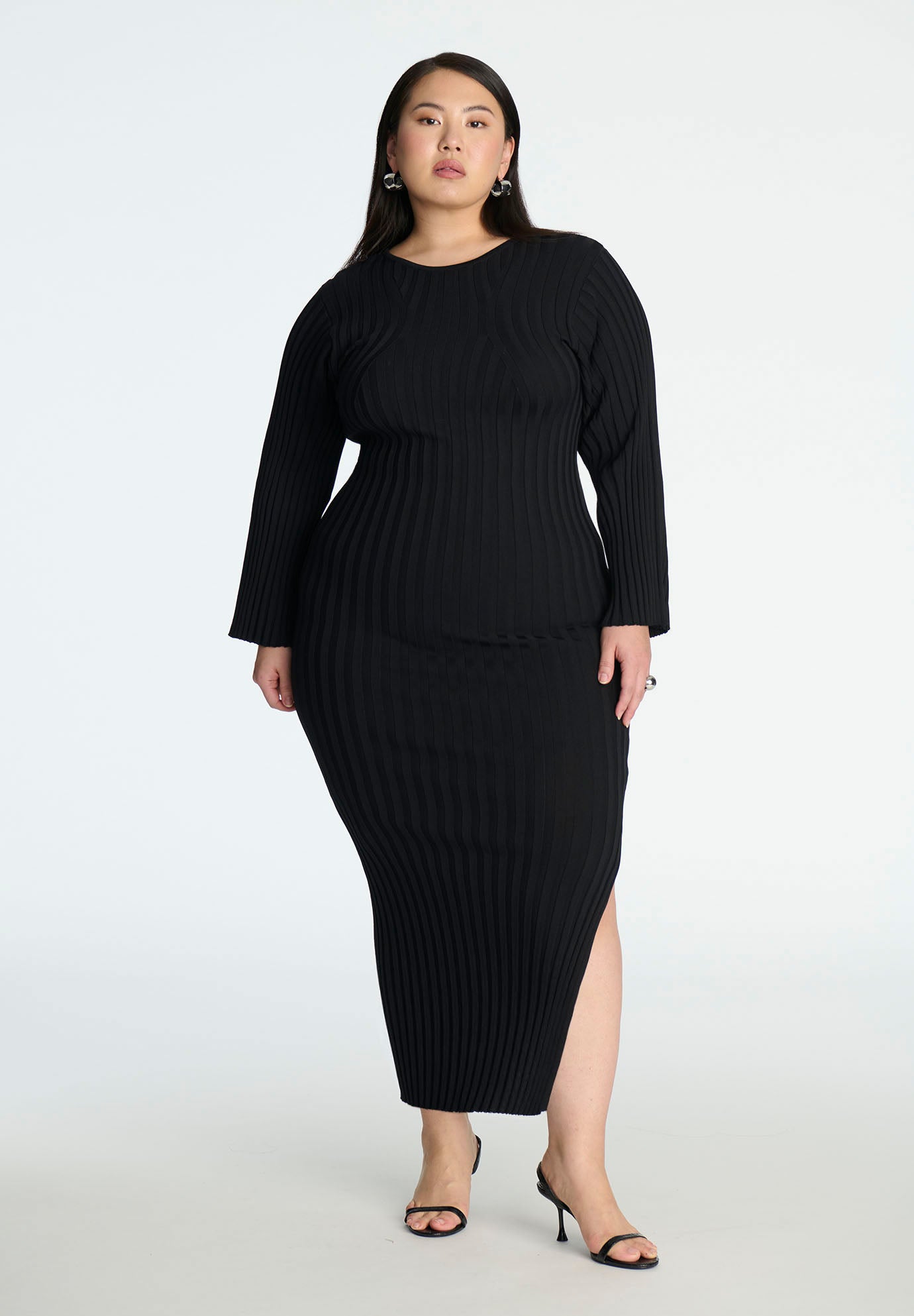 Wide Sleeve Maxi Sweater Dress image number 0