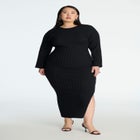 Wide Sleeve Maxi Sweater Dress image number null