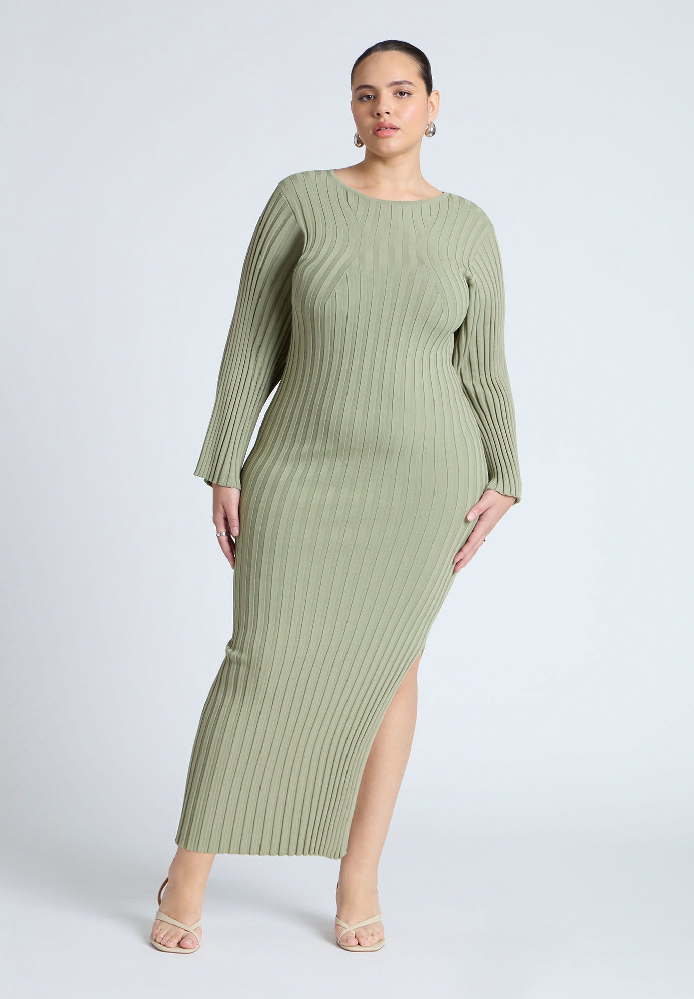 Wide Sleeve Maxi Sweater Dress image number 0