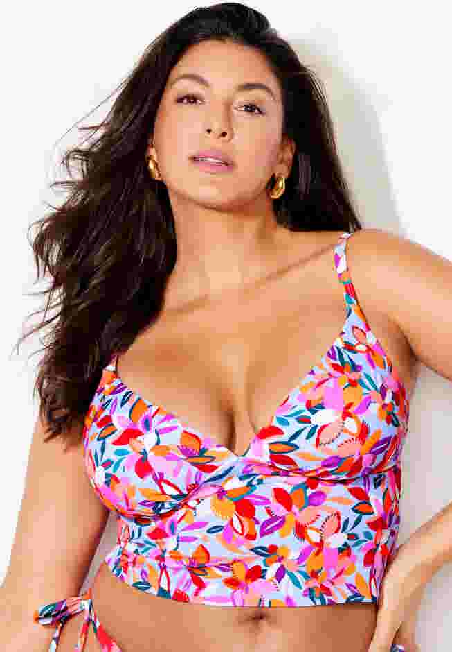 Essential Cropped Tankini Top image number 0