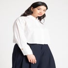 Cropped Collared Shirt image number null