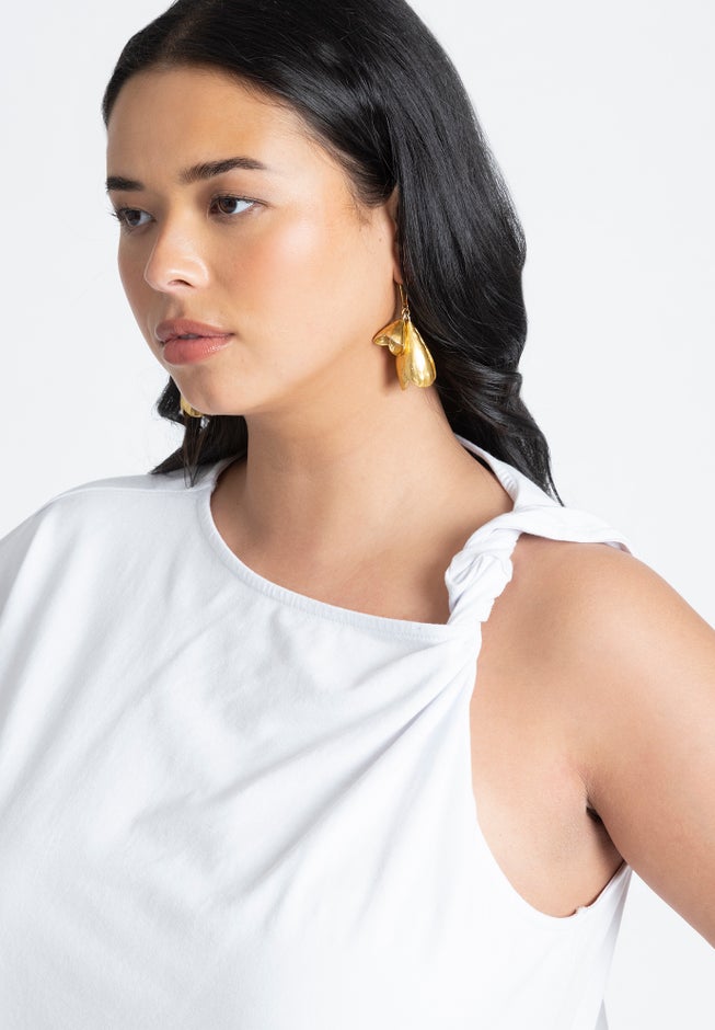 Twist Shoulder Tee image number 1