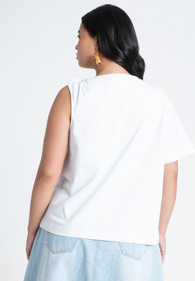 Twist Shoulder Tee image number 2