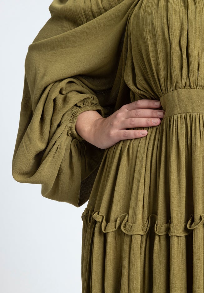 Tiered Ruffle Maxi Dress image number 2