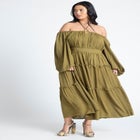 Tiered Ruffle Maxi Dress image number null