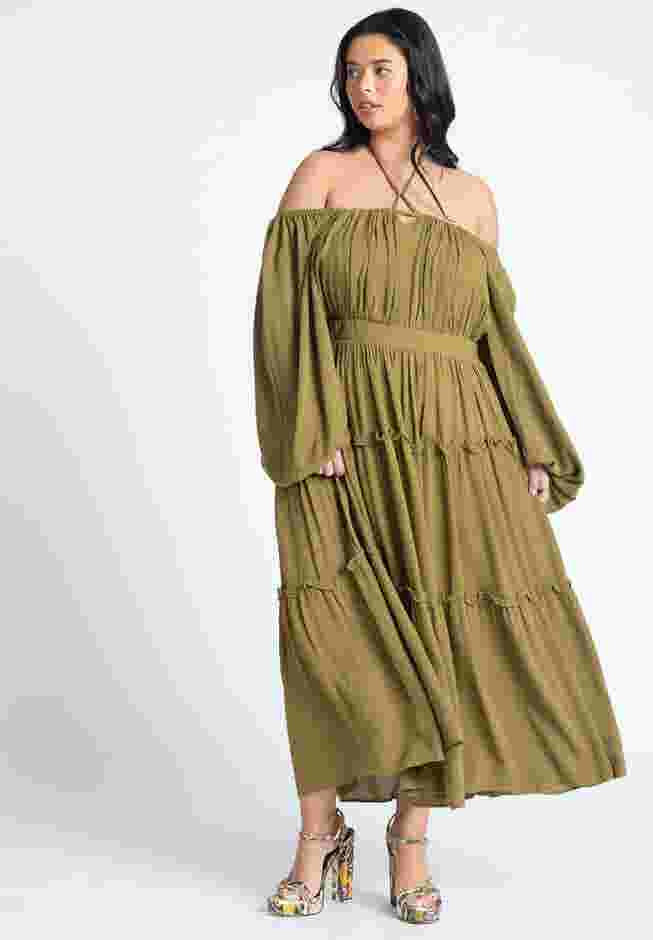 Tiered Ruffle Maxi Dress image number 0