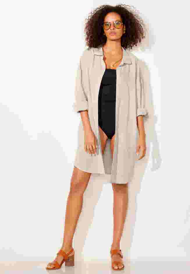 Essential Go-Anywhere Oversized Beach Shirt Cover Up image number 7