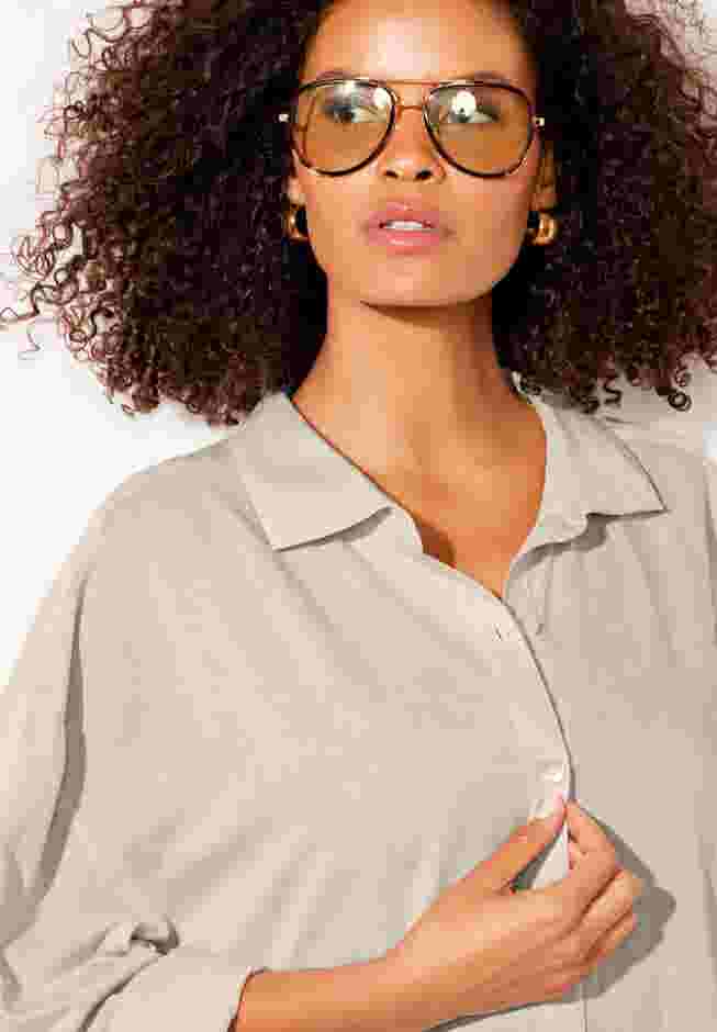 Essential Go-Anywhere Oversized Beach Shirt Cover Up image number 8