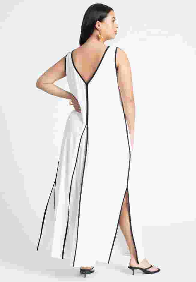 V Neck Gauze Maxi Dress image number 1