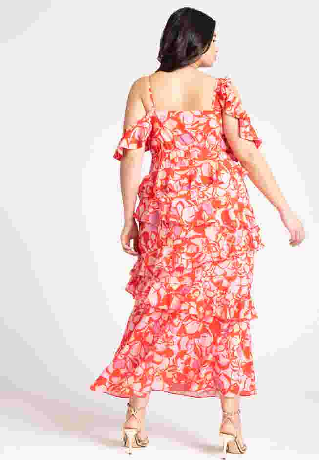 Asym Ruffle Maxi Dress image number 1