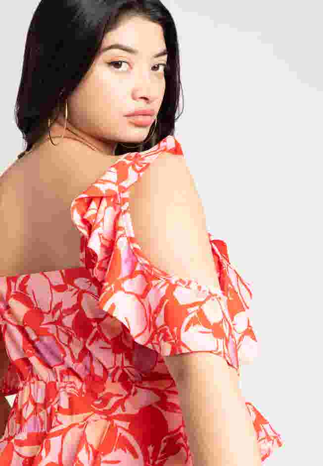 Asym Ruffle Maxi Dress image number 4